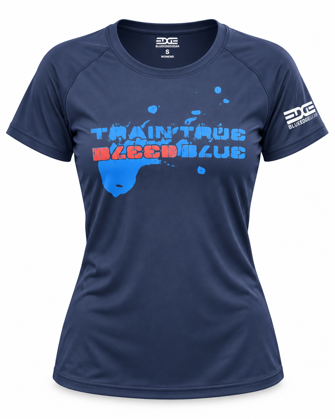 Women’s Train True Bleed Blue Performance Shirt | Blue Edge Gear (Copy)