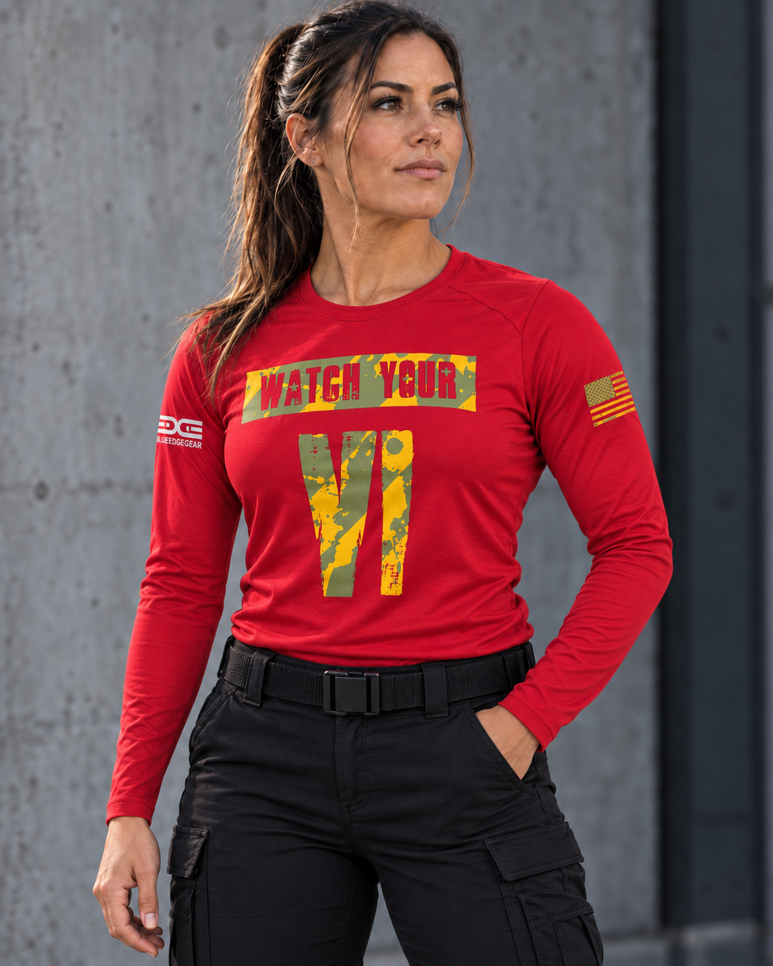 Women’s Watch Your VI Performance Shirts| Blue Edge Gear Edition
