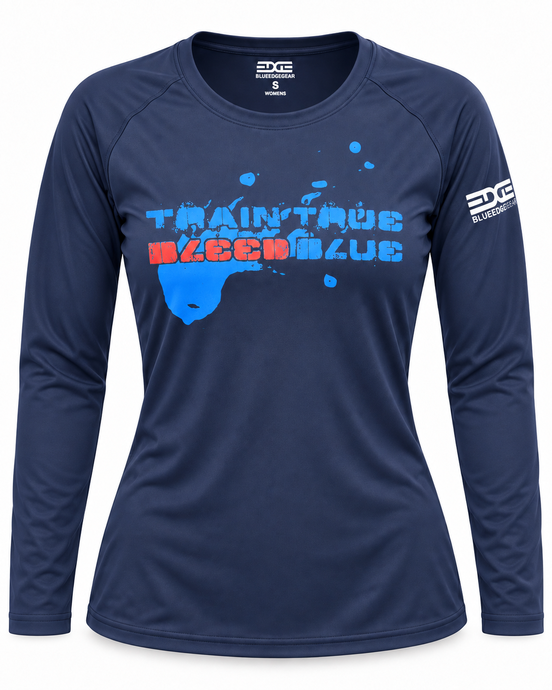 Women’s Train True Bleed Blue Performance Shirt | Blue Edge Gear (Copy)