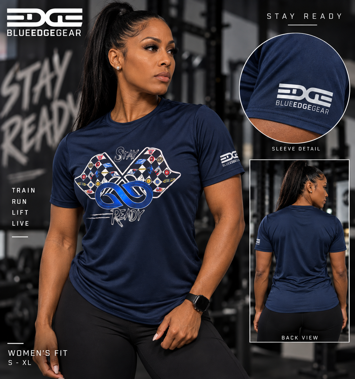 Women’s Stay Ready Performance Shirt | Blue Edge Gear (Copy)