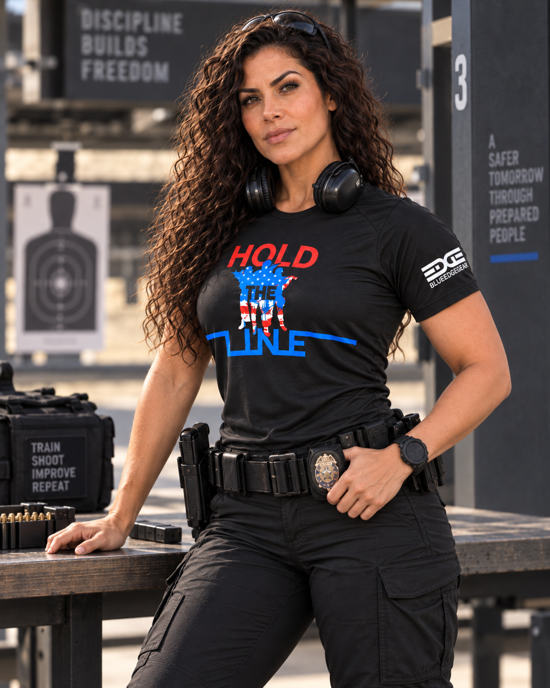 Women’s Hold the Line Performance Shirt | Blue Edge Gear (Copy)