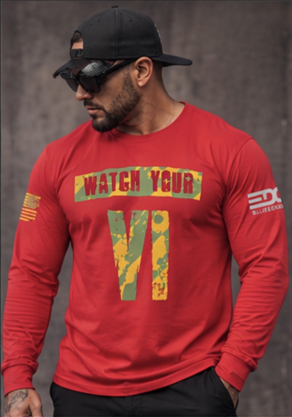 Men’s Watch Your VI Performance Shirt | Blue Edge Gear Edition